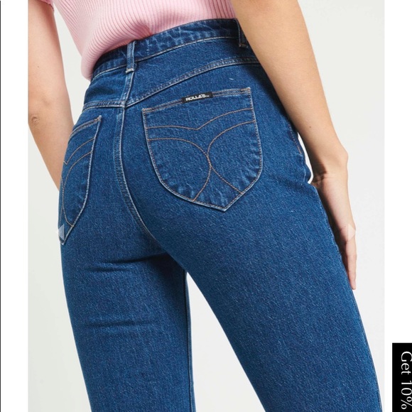 dusters bootcut eco ruby blue jeans from rolla’s - Picture 4 of 4